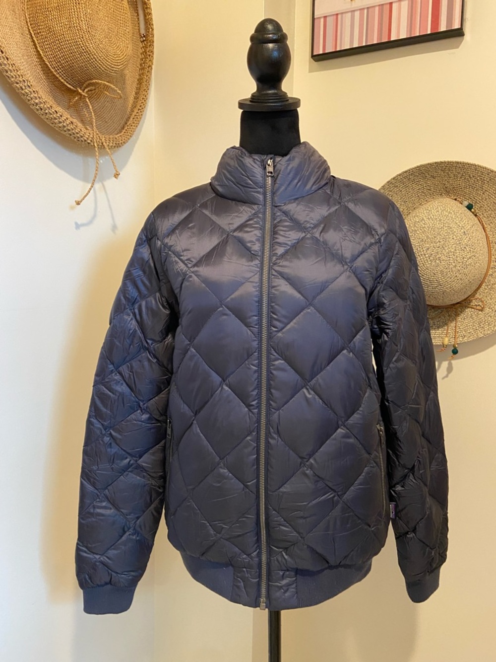 Patagonia Quilted Navy Diamond Puffer Jacket
